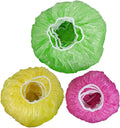 Washable Reusable Food Covers Storage Odd Shaped Plates Bowl Dishes Saran Wrap Color Coded by Size,100 Pieces