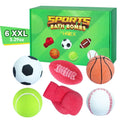 Bath Bombs for Kids, Extra Large Sports Bathbomb Set with 6 Sports Themes, All Natural Bath Bomb for Women and Men, Surpise inside Every Box of
