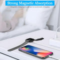 3 in 1 Short Charger for Apple Watch - Portable Charging Cable USB C & USB a Compatible with Iwatch Series Ultra 2/SE 2/10/9/8/7/6-1, Iphone 16/15