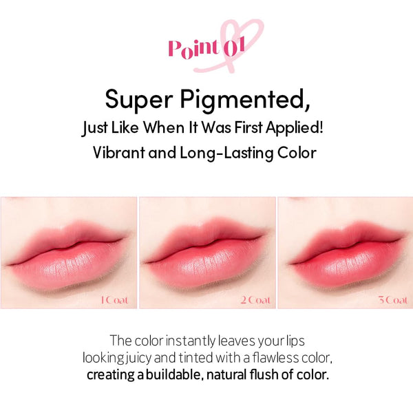 ETUDE Dear Darling Marker Tint #7 Peach Apricot (5g) | Hydrating & Long Lasting Lip Stain | High Pigmented Lip Maker with Easy Drawing Tip |