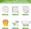 90Pcs Reusable Elastic Food Bowl Storage Covers, Sublaga Bowl Covers, Variety of 5 Translucent Stretchable Sizes and Colorful Dish Plate Covers,