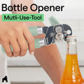 The Original GORILLA GRIP Heavy Duty Stainless Steel Smooth Edge Manual Can Opener and Bottle Openers, Soft Ergonomic Handle, Oversized Handheld