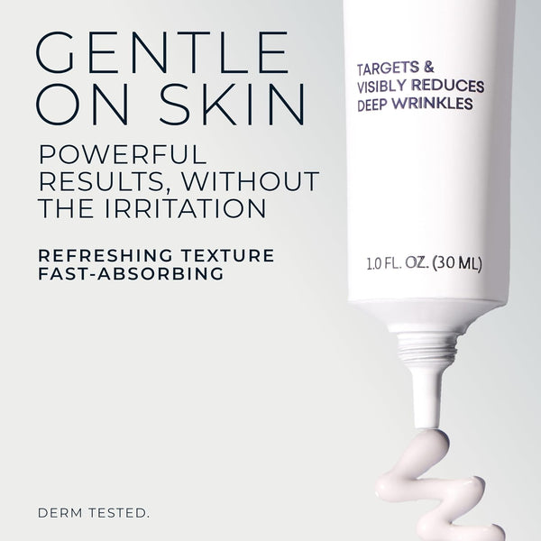 RoC Retinol Correxion Wrinkle Filler for Deep Wrinkles with Hyaluronic Acid & Retinol, Skin Care for Women and Men, 1 Fl Oz (Packaging May Vary)