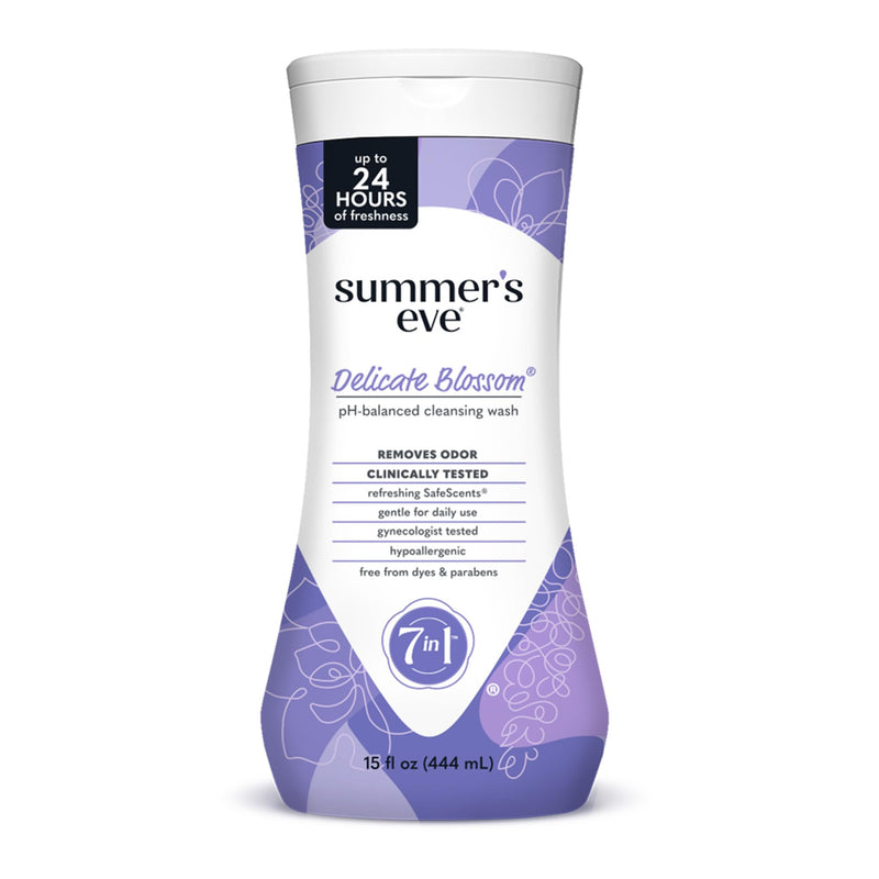 Summer'S Eve Delicate Blossom Daily Refreshing All over Feminine Body Wash, Removes Odor, Feminine Wash Ph Balanced, 15 Fl Oz
