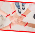 Liliful 200-Piece Blank Silicone Bracelets - Bulk Elastic Wristbands for Adults, Suitable for Team Events, Parties, and Stocking Stuffers(8 X 0.5