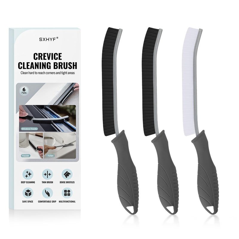 Sxhyf Cleaning Brush - Hard Bristle Crevice Cleaning Brush, Multifunctional Gap Scrub Brush, Home Essentials, Bathroom Cleaner Tools for Household