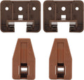 LONTAN DGSL01 Plastic Drawer Slides and Guides 2 Pack Drawer Replacement Part for Center Mount Cabinet Rails Plastic Guides for Dresser