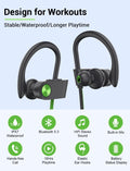 Stiive Bluetooth Headphones, 5.3 Wireless Sports Earbuds IPX7 Waterproof with Mic, Stereo Sweatproof In-Ear Earphones, Noise Cancelling Headsets