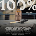 Striking Viking Beard Growth Oil with Biotin - 2 Fl Oz, 1 Pack, Sandalwood - Thickening, Conditioning Biotin Beard Growth Serum for Men with Argan