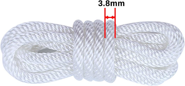 Adefol Recoil Starter Rope 4.8-Meter Pull Cord for Honda GX100 GX120 GX160 GX200 5.5HP 6.5HP Lawn Mower Chainsaw Trimmer Edger Brush Cutter Engine