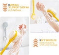 Shower Body Brush,Soft Bristles and Beautiful Pumpkin Loofah 14â Long Handle Back Scrubber Bath Mesh Sponge for Skin Exfoliating Bath,Massage