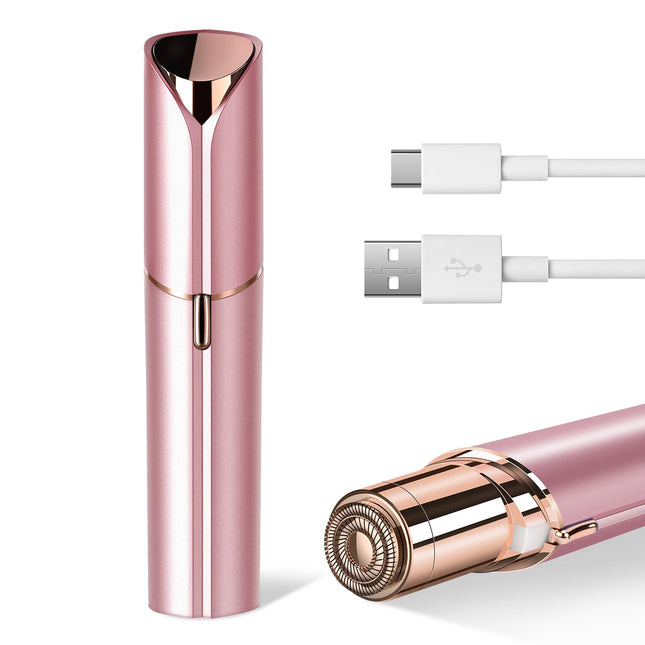 Facial Hair Remover for Women- as Seen on TV Painless Face Shaver -Mini Hair Remover, Electric Razor Shaver Portable Bik