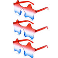 4Th of July Glasses with Red White and Blue Style for Independence Patriots Labor Day American USA Flag Sunglasses