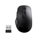 Wireless Mouse,2.4G USB Computer Mouse with 3-Level, Silent Quiet Click, Ergonomic, 6 Buttons Portable for Pc,Laptop,Chromebook,Mac - Black