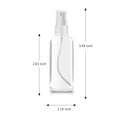 4 Pack Spray Bottles 1Oz Clear Plastic Empty Refillable Mini Spritzer for Travel, Cleaning, Gardening, Skin Care Atomizer for Essential Oils, Perfume