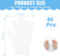 60Pcs Exfoliating Gloves Bulk, Scrub Gloves Exfoliating Body Scrubber Glove Exfoliator for Body Scrub Mitt, Bath Gloves for Shower Exfoliating