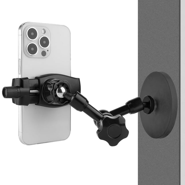 Magnetic Phone Holder,Heavy Duty Phone Mount for Truck/Tractor/Forklift/Boat/Motor Vehicles,Fit 3.5~7.5" Iphone/Nexus/Sm