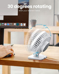Gaiatop USB Desk Fan, Small but Powerful, Personal Portable Quiet 3 Speeds, Adjustable Mini Table Desktop Fan for Cooling Home Office Car Summer