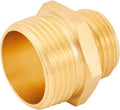 Brass Garden Hose Adapter, 3/4â GHT Male X 1â NPT Male Connector,Ght to NPT Adapter Brass Fitting,Brass Garden Hose to Pipe Fittings Connect