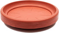 Juvale 8-Pack round Plastic Plant Saucer Drip Trays, Terracotta Flower Pot Saucers, Dish for Indoors, Outdoors, Garden, Potted Plants, Patio,