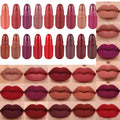 Evpct 18Pcs Capsule Pills Lipstick Mini Matte Lipstick Set for Women Long Lasting Labiales Mate 24 Horas Originales Deep Red 24 Hour Waterproof