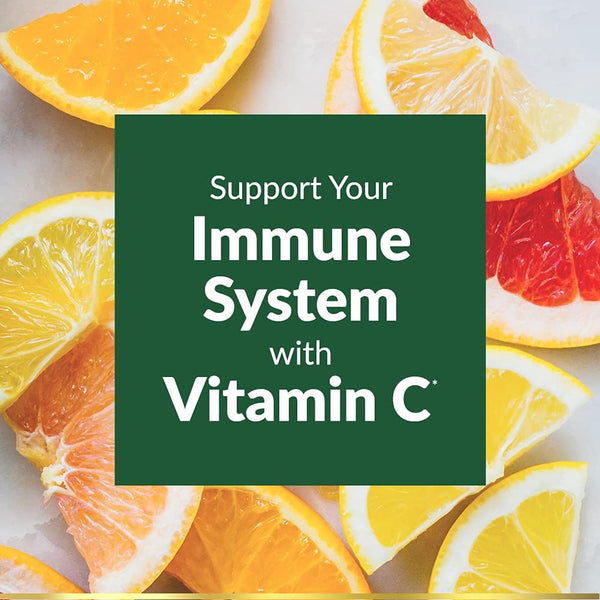 Nature's Bounty Vitamin C 1000mg, Supports Immune and Antioxidant Health, Vitamin C Supplement, 1 Per Day, 300 Vegetarian Caplets 300 Count (Pack