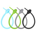 8Pcs Food Grade Ties Reusable Kitchen Food Binding Bands Multi Purpose Vegetable Ties Bag Clips Sealing Organizing