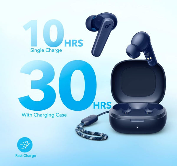 Soundcore by Anker P20I True Wireless Earbuds, 10Mm Drivers with Big Bass, Bluetooth 5.3, 30H Long Playtime, Water-Resistant, 2 Mics for AI Clear