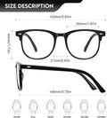 Okany Blue Light Blocking Glasses for Women Men Woman Black Computer Screen Filter Gaming Glasses Womens Mens 99.9% Blue Light Blocker round