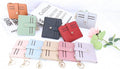 Small Wallets Woman RFID Blocking Leather Credit Card Holder - with ID Window - Card Wallets for Women - with Zipper Coin Purse - Keychain Wallet