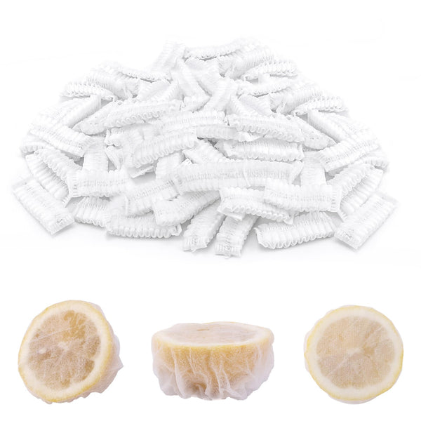 200Pcs Lemon Covers for Squeezing, Reusable Lemon Wedge Bags Stretch Wraps Mesh Lemon Juice Net Squeezer Cloths for Seed-Free Extraction, Ideal