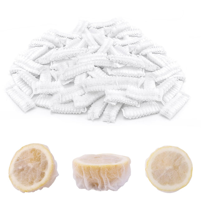 200Pcs Lemon Covers for Squeezing, Reusable Lemon Wedge Bags Stretch Wraps Mesh Lemon Juice Net Squeezer Cloths for Seed