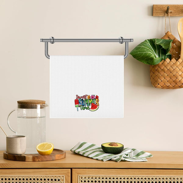 Hello Summer Kitchen Dish Towel Summer Watermelon Lover Gifts Tea Towel for Tea Room Toilet Bathroom Home Kitchen Decor Accessories