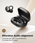 Truefree C10 Open-Ear Earbuds, Clip-On Wireless Headphones, Bluetooth 5.4, 12Mm Driver with Spatial Sound, 28H Playtime, IPX5 Water-Resistant,