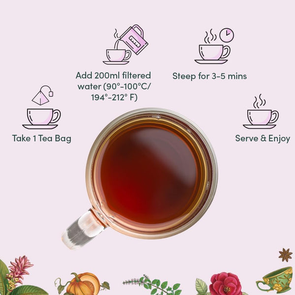 VAHDAM, Assorted Tea Gift Set | Classic Box - 24 Unique Flavor in Individually Wrapped Pyramid Tea Bags | Ideas for Tea Lovers | Gifts for Women & Men