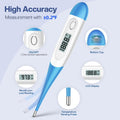 Boncare 10 Seconds Oral Thermometer for Adults and Kids - Accurate & Safe Rectal Thermometer for Baby with Fever Alarm, Digital Thermometer FSA