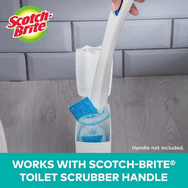 Scotch-Brite Disposable Toilet Scrubber Refills, Removes Rust & Hard Water Stains, 10 Disposable Refills Blue 10 Count (Pack of 1)