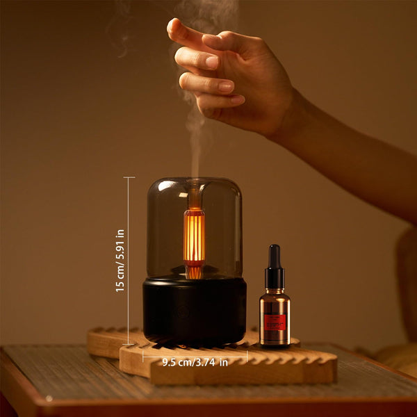Essential Oil Diffuser, 150Ml Aromatherapy Diffuser with Auto Shut-Off Function, Ultrasonic Diffusers for Essential Oils, Cool Mist Humidifier