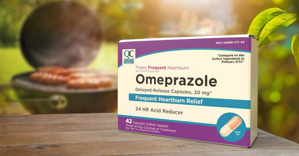 Quality Choice Omeprazole Delayed Release Acid Reducer Capsules, 20Mg Frequent Heartburn Treatment, Contains Three 14 Day Courses of Treatment 42