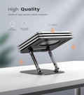 Adjustable Laptop Stand for Desk, Aluminum Portable Laptop Stand, Lightweight 500g, Foldable Ergonomic Computer Notebook stand Holder for 11-16"