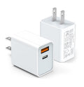 LCGENS USB C Wall Charger Block 20W, 2-Pack Dual Port PD Power Delivery Fast Type C Charging Block Plug Compatible with Iphone