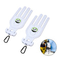 Golf Glove Holder Stretcher, 2PCS Durable Glove Support Frame Dryer Shaper Tool Accessories for Sports Gloves Maintenance, White, One Size