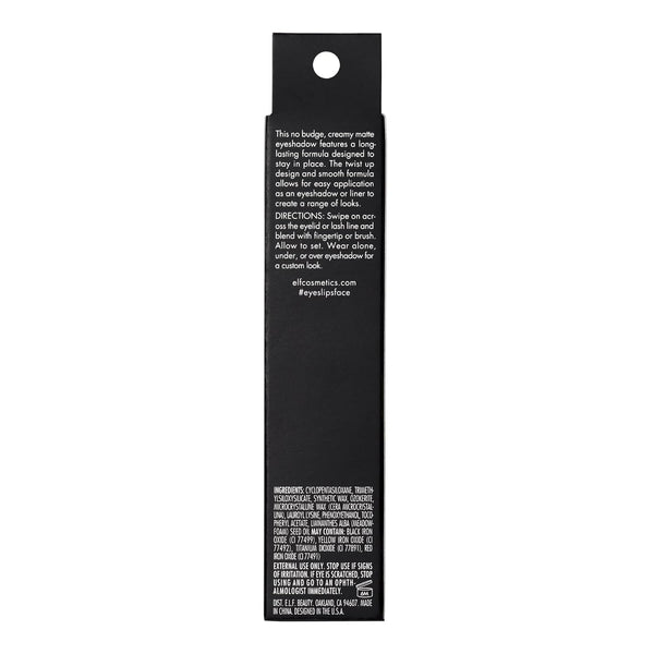 E.L.F. No Budge Matte Shadow Stick, One-Swipe Cream Eyeshadow Stick, Long-Wear & Crease Resistant, Matte Finish, Cool Beans
