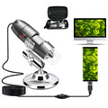 USB Microscope Camera 40X to 1000X, Cainda Digital Microscope with Metal Stand & Carrying Case, Compatible with Android Windows Linux Mac,