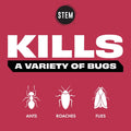 STEM Kills Ants, Roaches and Flies: Plant-Based Active Ingredient Bug Spray, Botanical Insecticide for Indoor and Outdoor Use; 12 Fl Oz (Pack of 1)