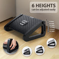 Foot Rest, Six Heights Adjustable Foot Rest for Under Desk at Work, Ergonomic Foots Stool for Under Office Desks, Under Desk Footrest with Foot