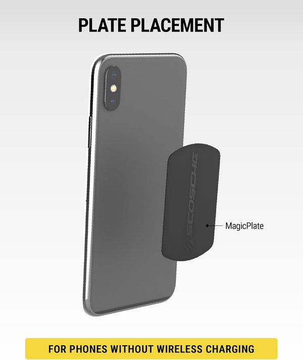 Scosche MAGRKI Magicmount Replacement Metal Plate Kit for Phone, Metal Plates for Magnetic Mount Cell Phone Holder for Car, Universal with All
