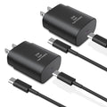Type C Charger Fast Charging,2Pack 25W Super Fast USB C Charger Block with 6Ft USB C Cable Compatible with Samsung Galaxy S24
