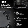 Electronic Bike Horn 120db Cycling Electric Bicycle Horn 4 Sound Modes with Rechargeable Battery Waterproof Bicycle Bell for Kids Boys Adults