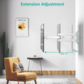 WALI TV Wall Mount Articulating LCD Monitor Full Motion 15 Inch Extension Arm Tilt Swivel for Most 13 to 32 Inch LED TV Flat Panel Screen with